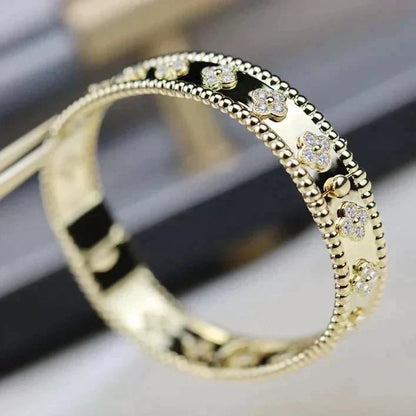 [⭐Mirelle]CLOVER BRACELET 8MM DIAMONDS