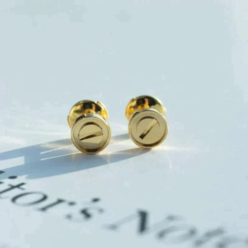 [⭐Mirelle]LOVE EARRINGS GOLD 10MM