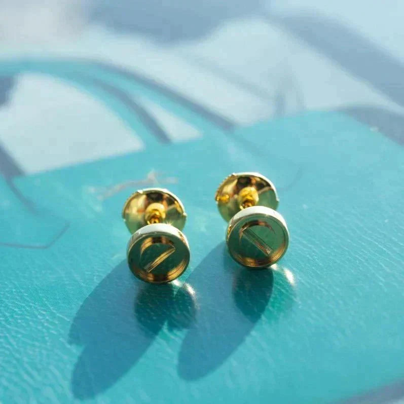 [⭐Mirelle]LOVE EARRINGS GOLD 10MM