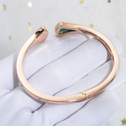 [⭐Mirelle]DREAM BRACELET OPEN MALACHITE PINK GOLD