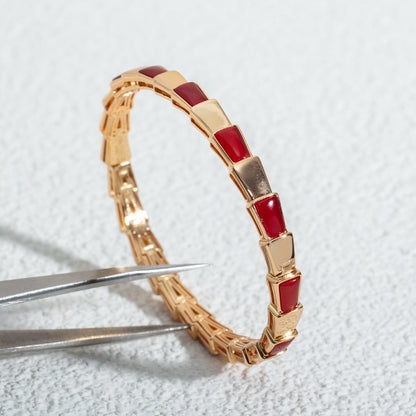 [⭐Mirelle]SERPENTI BRACELET PINK GOLD RUBELLITE