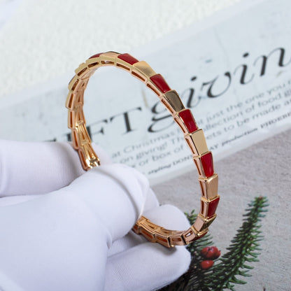 [⭐Mirelle]SERPENTI BRACELET PINK GOLD RUBELLITE