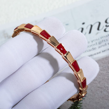 [⭐Mirelle]SERPENTI BRACELET PINK GOLD RUBELLITE