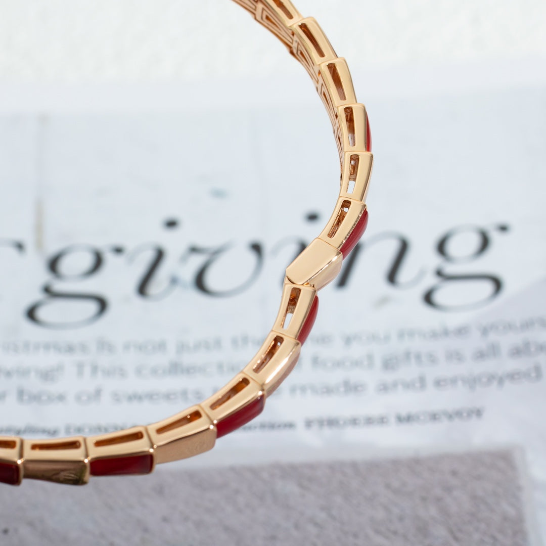 [⭐Mirelle]SERPENTI BRACELET PINK GOLD RUBELLITE