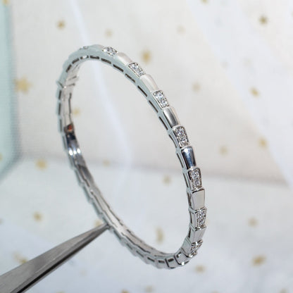 [⭐Mirelle]SERPENTI BRACELET SILVER DIAMOND