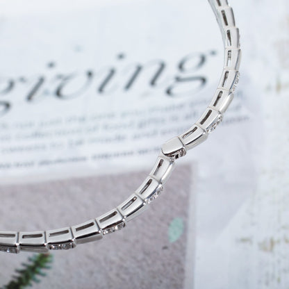 [⭐Mirelle]SERPENTI BRACELET SILVER DIAMOND