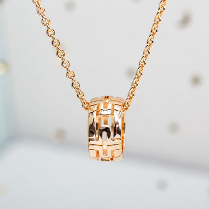 [⭐Mirelle]PARENTESI NECKLACE PINK GOLD
