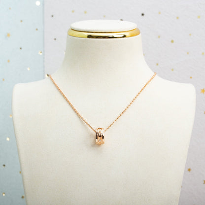 [⭐Mirelle]PARENTESI NECKLACE PINK GOLD