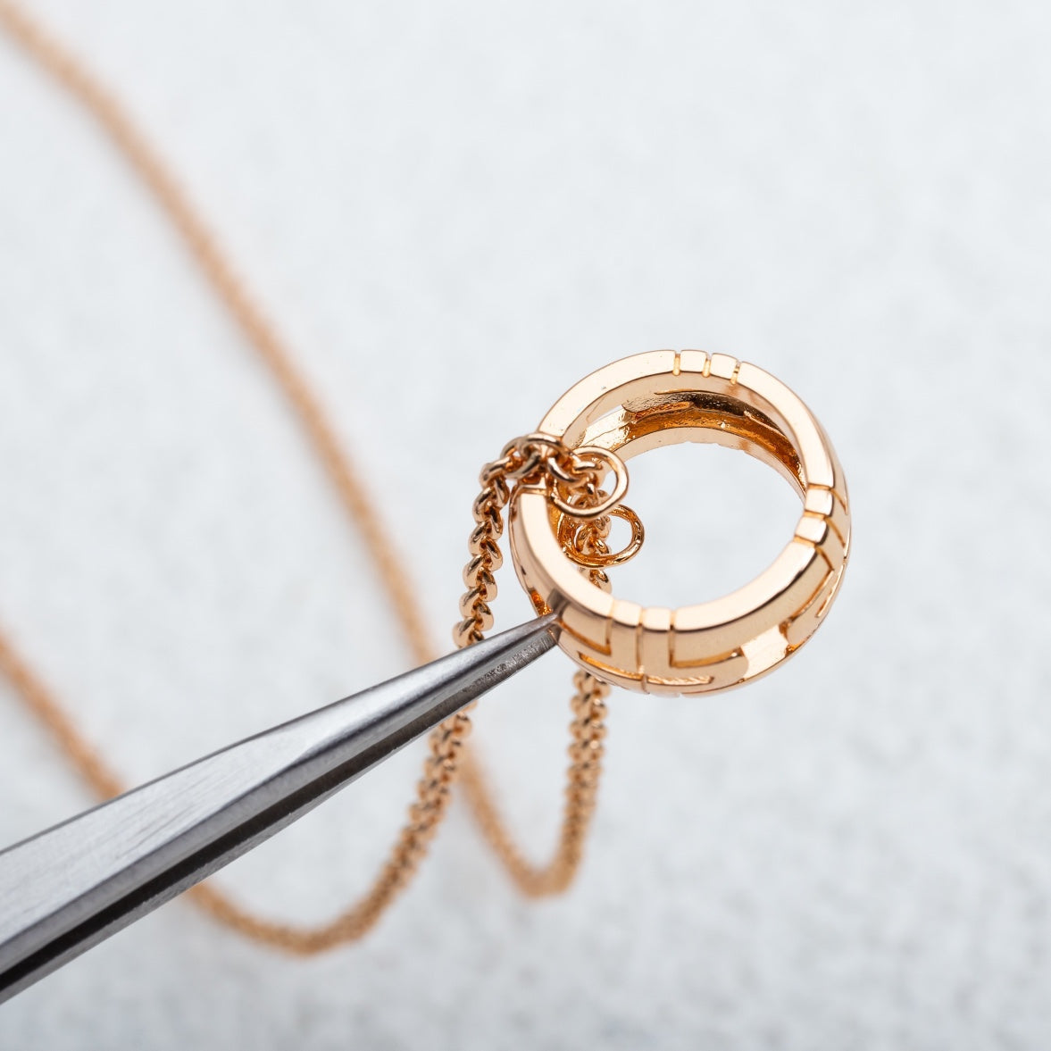 [⭐Mirelle]PARENTESI NECKLACE PINK GOLD