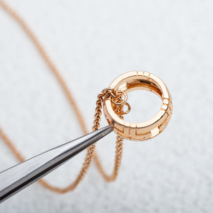 [⭐Mirelle]PARENTESI NECKLACE PINK GOLD