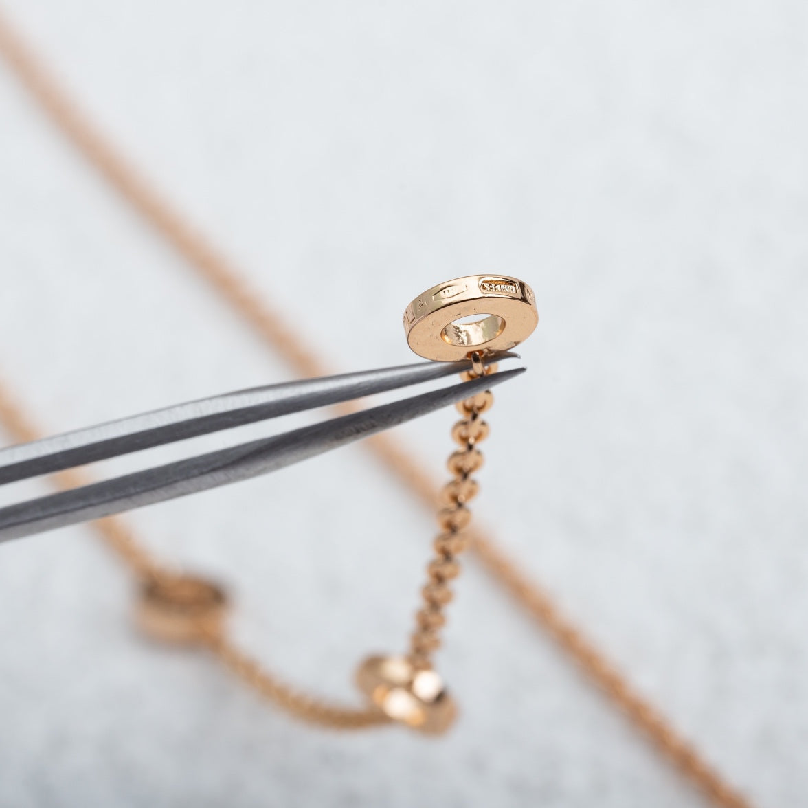 [⭐Mirelle]PARENTESI NECKLACE PINK GOLD