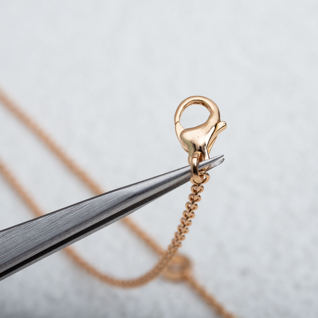 [⭐Mirelle]PARENTESI NECKLACE PINK GOLD