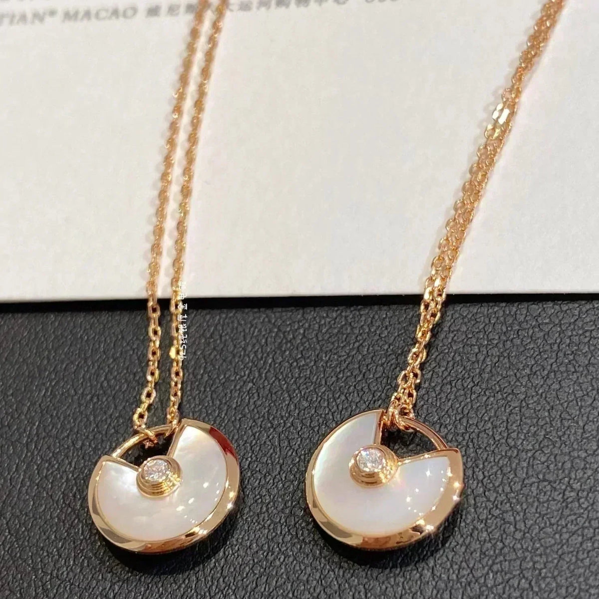 [⭐Mirelle]AMULETTE ROSE GOLD MOP NECKLACE