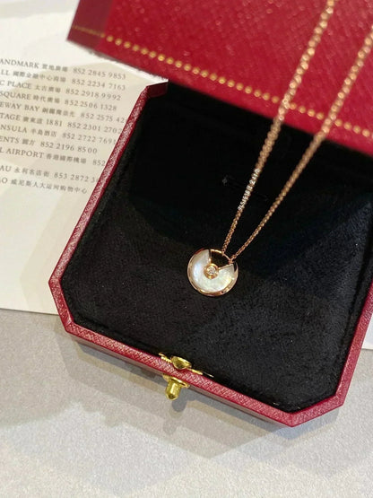 [⭐Mirelle]AMULETTE ROSE GOLD MOP NECKLACE