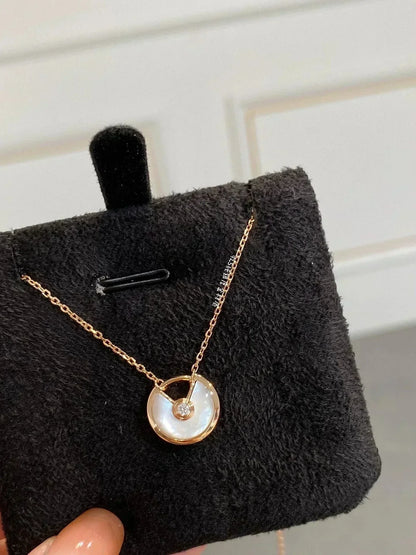 [⭐Mirelle]AMULETTE ROSE GOLD MOP NECKLACE