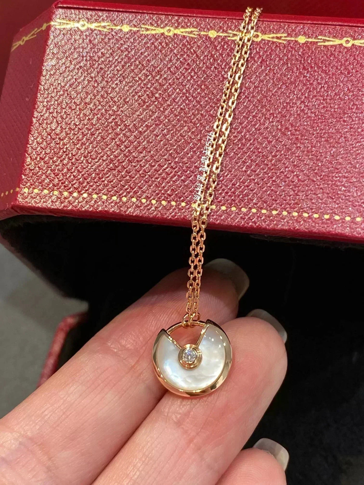 [⭐Mirelle]AMULETTE ROSE GOLD MOP NECKLACE