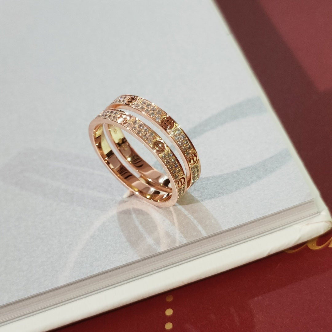 [⭐Mirelle]LOVE RING 2.65MM DIAMOND