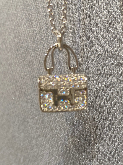 [⭐Mirelle]CONSTANCE PEDANT DIAMOND NECKLACE