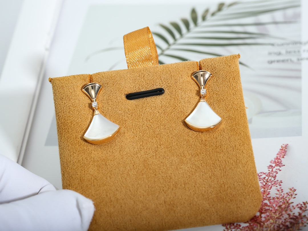 [⭐Mirelle]DREAM MOP PINK GOLD EARRINGS