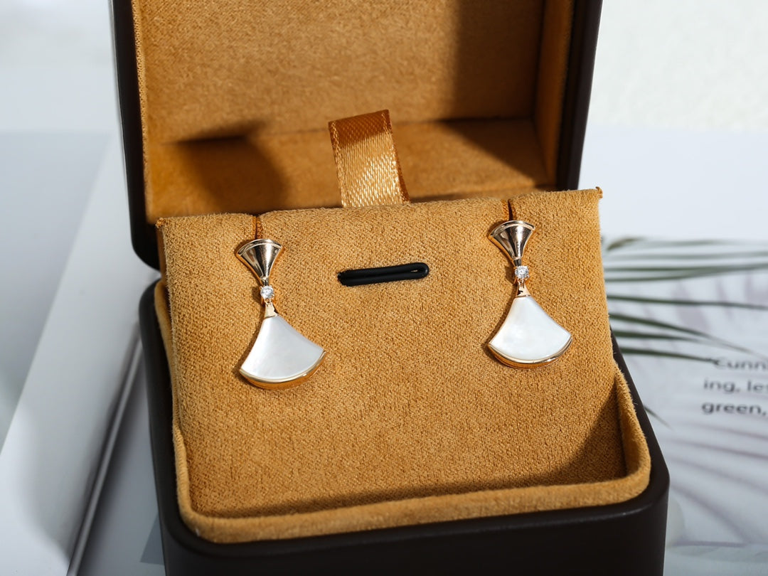 [⭐Mirelle]DREAM MOP PINK GOLD EARRINGS