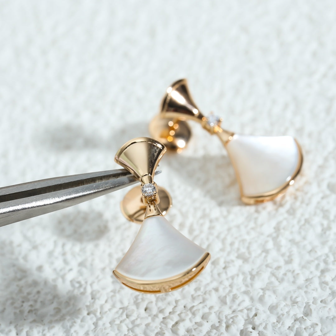 [⭐Mirelle]DREAM MOP PINK GOLD EARRINGS