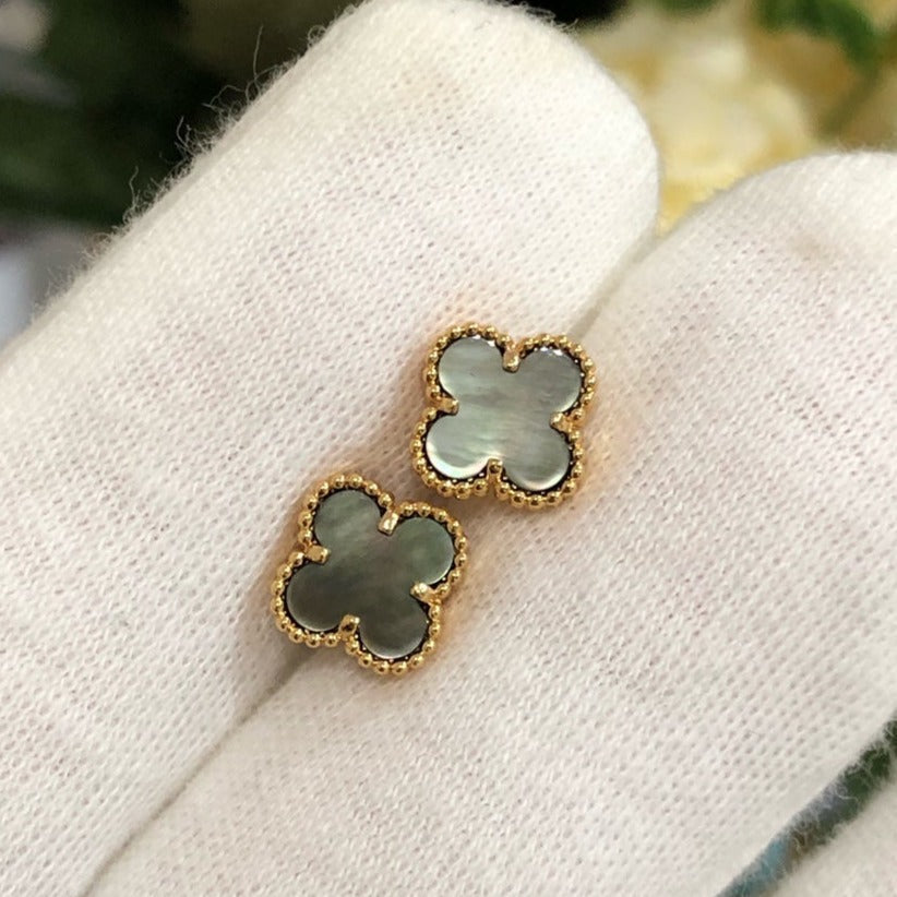 [⭐Mirelle]CLOVER MINI GOLD EARRINGS