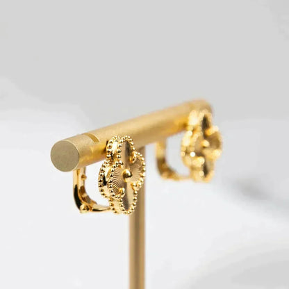 [⭐Mirelle]CLOVER MEDIUM 1 MOTIFS LASER EARRINGS