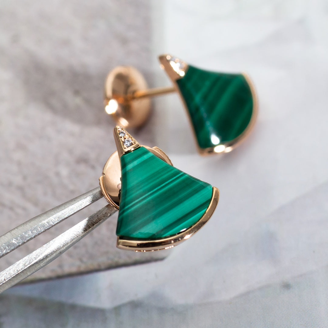 [⭐Mirelle]DIVAS DREAM EARRINGS PINK GOLD