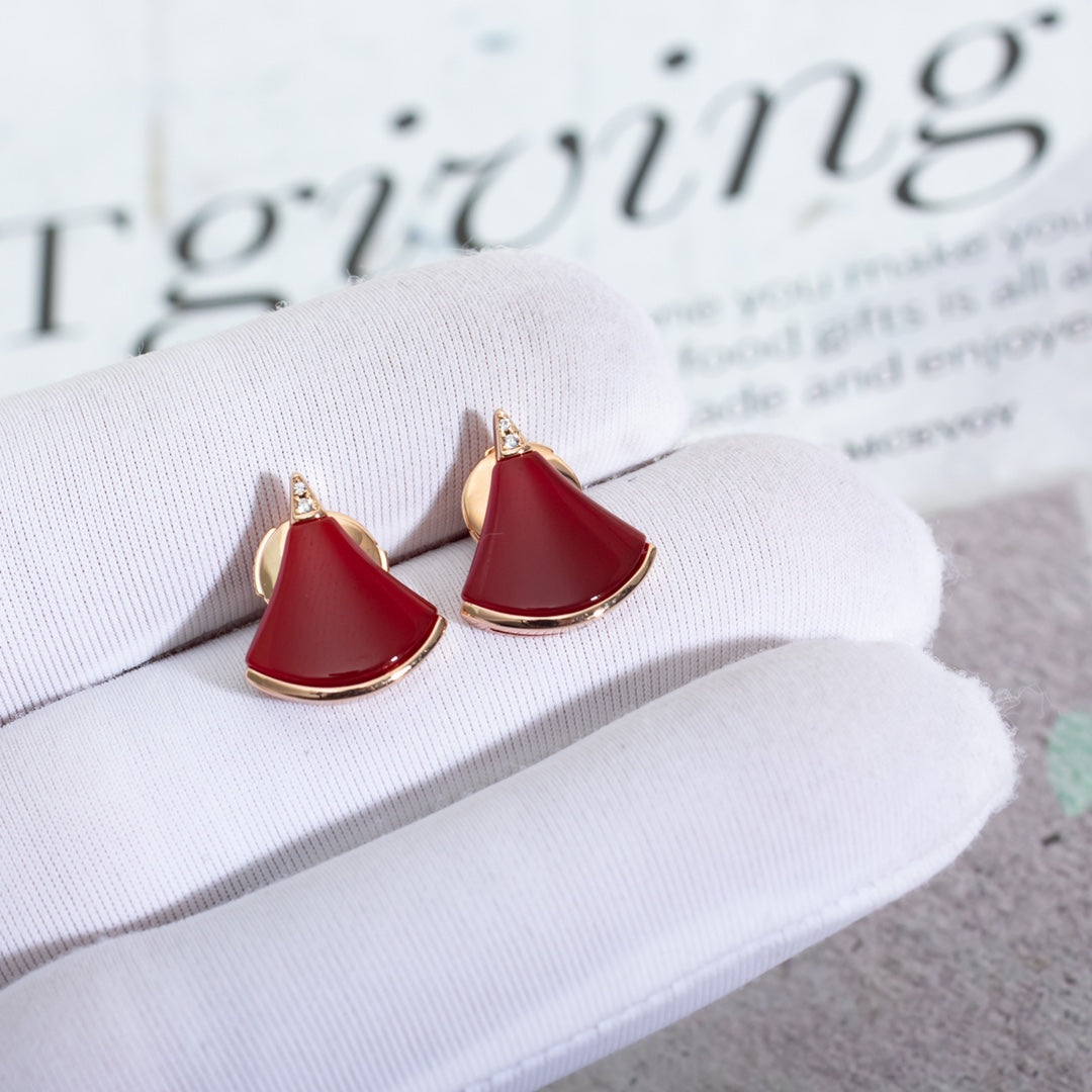 [⭐Mirelle]DIVAS DREAM EARRINGS PINK GOLD