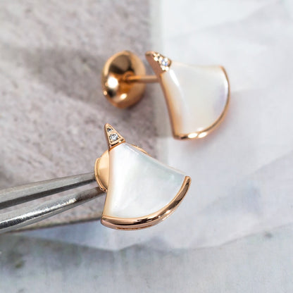 [⭐Mirelle]DIVAS DREAM EARRINGS PINK GOLD