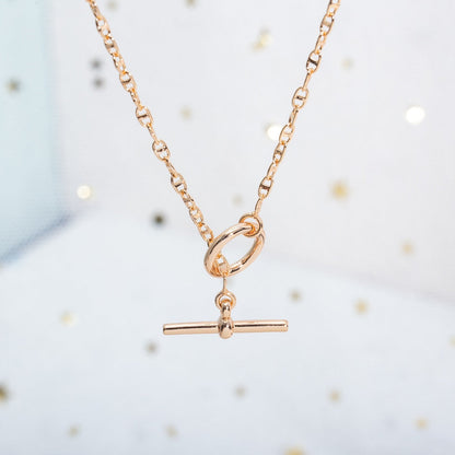 [⭐Mirelle]ECHAPPEE NECKLACE PINK GOLD