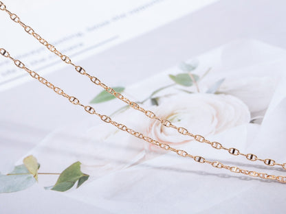 [⭐Mirelle]ECHAPPEE NECKLACE PINK GOLD