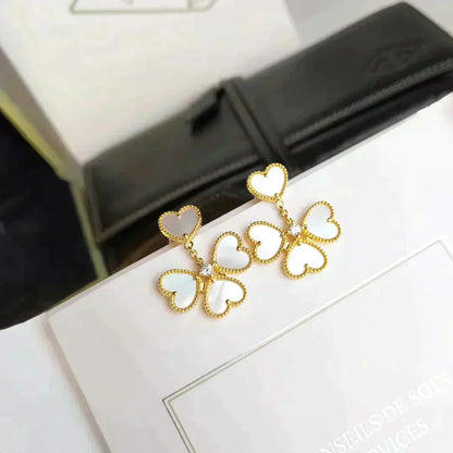 [⭐Mirelle]CLOVER SWEET WHITE MOP EARRINGS