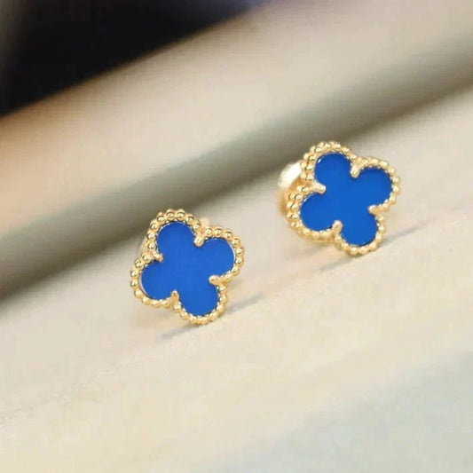 [⭐Mirelle]CLOVER MINI 9.5MM TURQUOISE EARRINGS