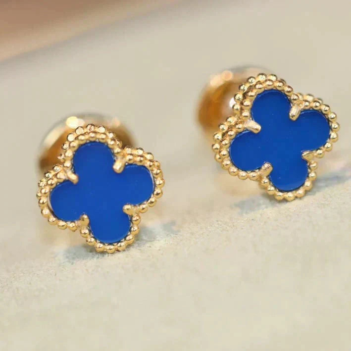 [⭐Mirelle]CLOVER MINI 9.5MM TURQUOISE EARRINGS