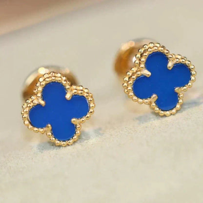 [⭐Mirelle]CLOVER MINI 9.5MM TURQUOISE EARRINGS
