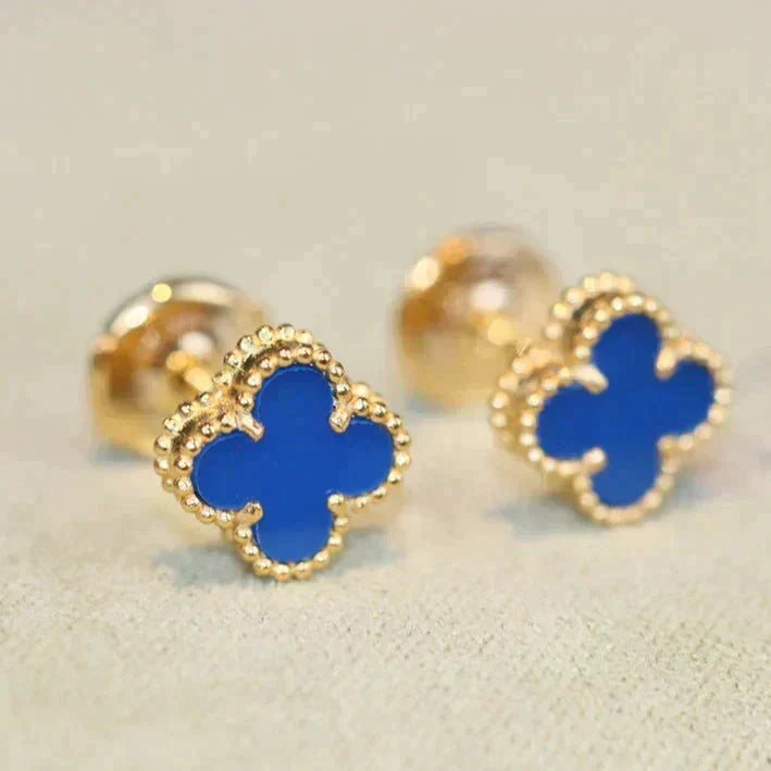 [⭐Mirelle]CLOVER MINI 9.5MM TURQUOISE EARRINGS