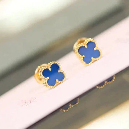 [⭐Mirelle]CLOVER MINI 9.5MM TURQUOISE EARRINGS