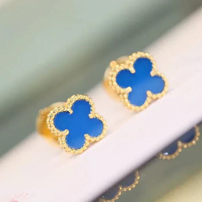 [⭐Mirelle]CLOVER MINI 9.5MM TURQUOISE EARRINGS