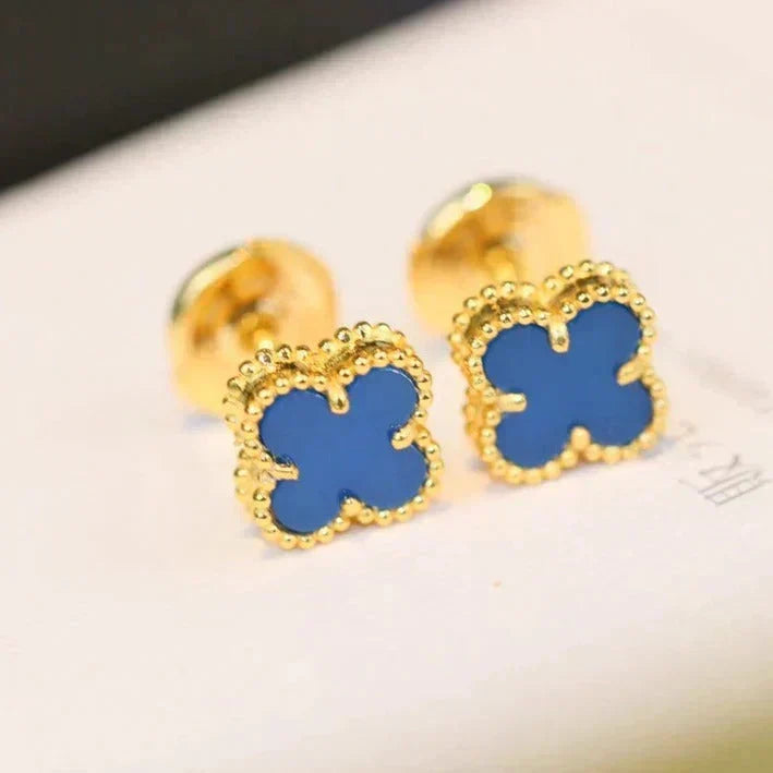 [⭐Mirelle]CLOVER MINI 9.5MM TURQUOISE EARRINGS