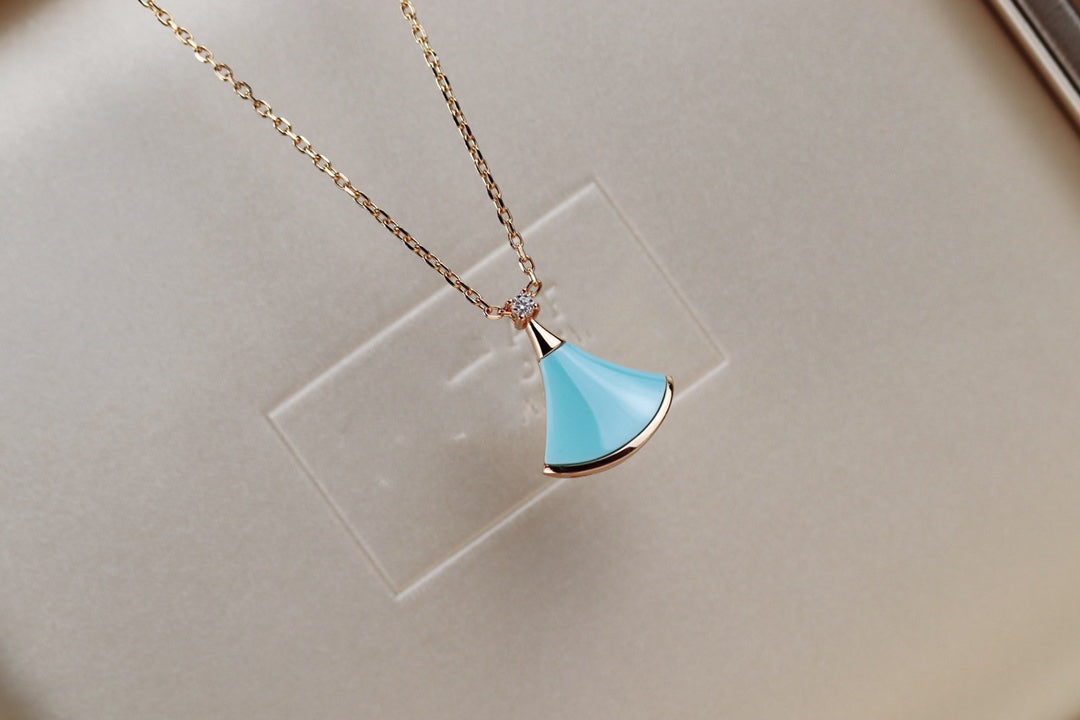 [⭐Mirelle]DREAM NECKLACE TURQUOISE PINK GOLD