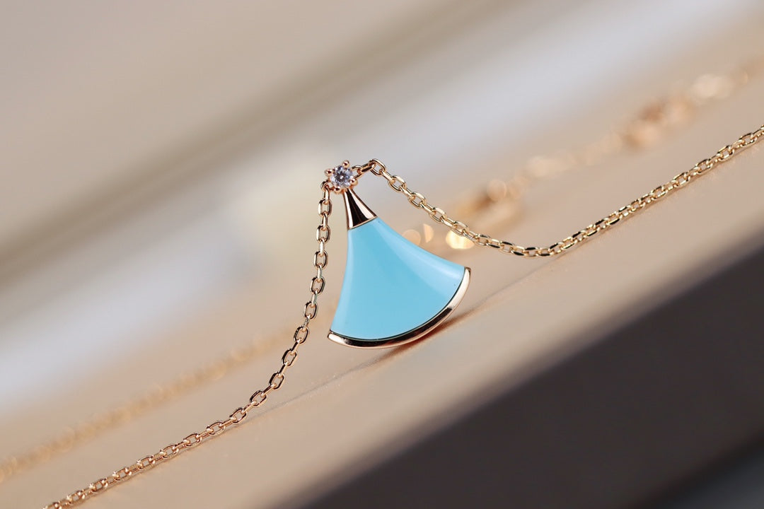 [⭐Mirelle]DREAM NECKLACE TURQUOISE PINK GOLD