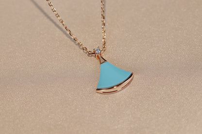 [⭐Mirelle]DREAM NECKLACE TURQUOISE PINK GOLD