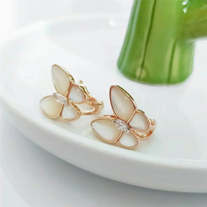 [⭐Mirelle]BUTTERFLY MOP DIAMOND EARRINGS