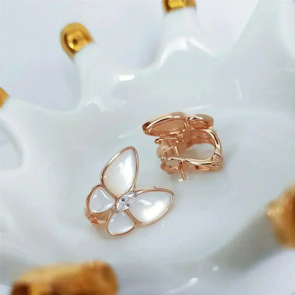 [⭐Mirelle]BUTTERFLY MOP DIAMOND EARRINGS