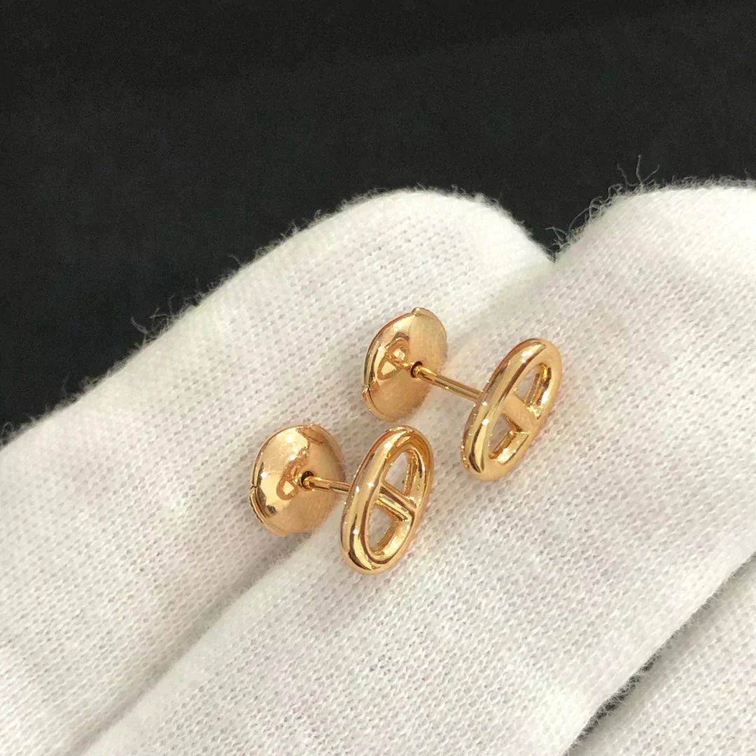 [⭐Mirelle]CHAINE SMALL EARRINGS GOLD AND SILVER