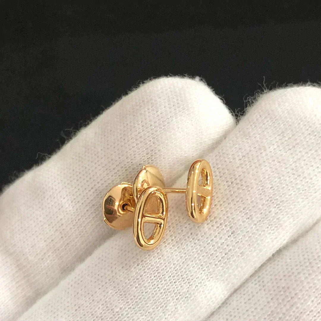 [⭐Mirelle]CHAINE SMALL EARRINGS GOLD AND SILVER
