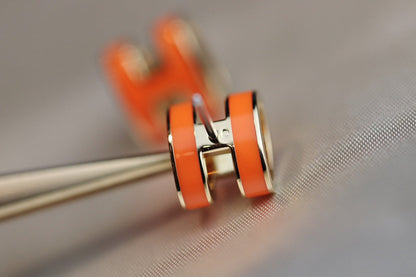 [⭐Mirelle]MINI POP H EARRINGS ORANGE