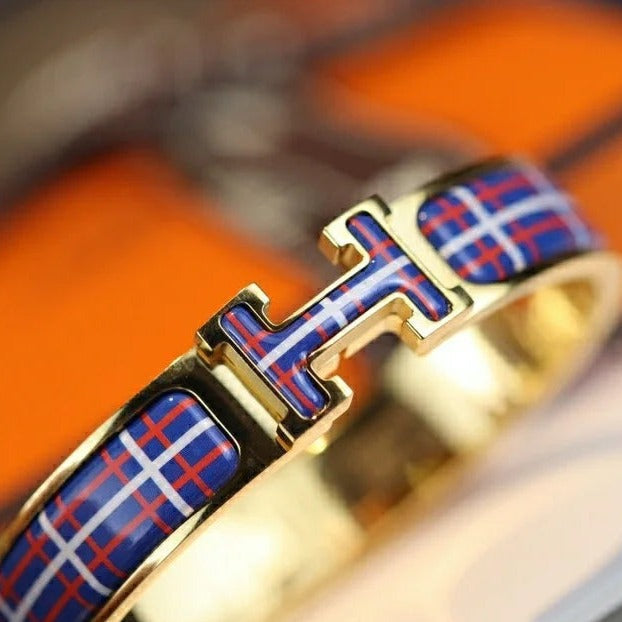[⭐Mirelle]H TARTAN BRACELET 12MM