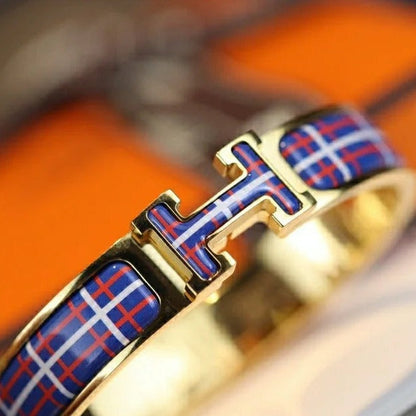 [⭐Mirelle]H TARTAN BRACELET 12MM